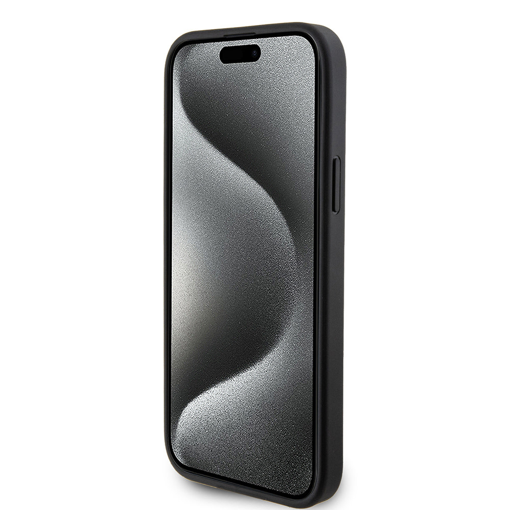 Karl Lagerfeld Karl Lagerfeld iPhone 15 Plus & 14 Plus Backcover hoesje SAFFIANO CARDSLOT - Zwart, foto 5 van 6