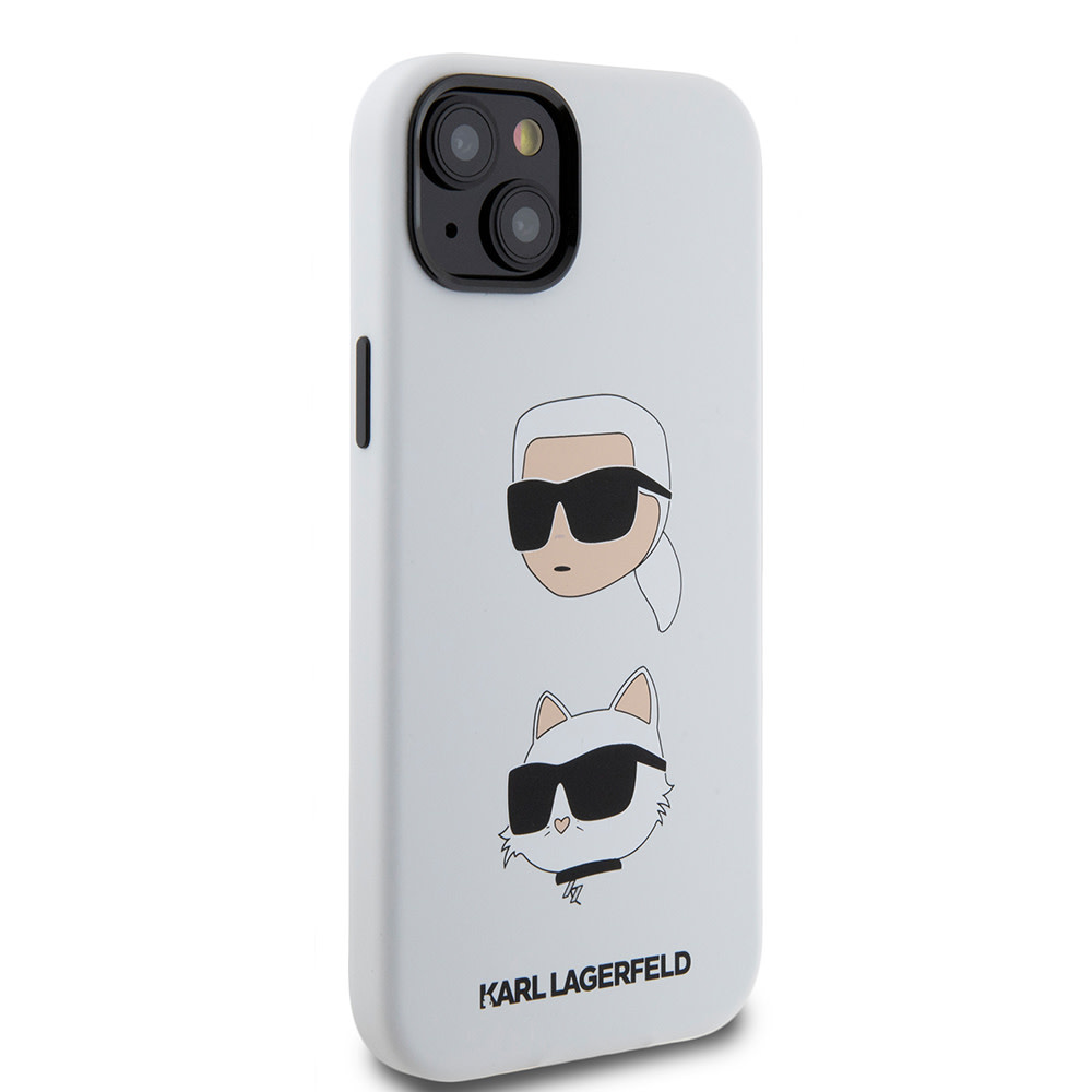Karl Lagerfeld Karl Lagerfeld iPhone 15 Plus & 14 Plus Backcover hoesje SILICONE K&C - Wit, foto 4 van 6