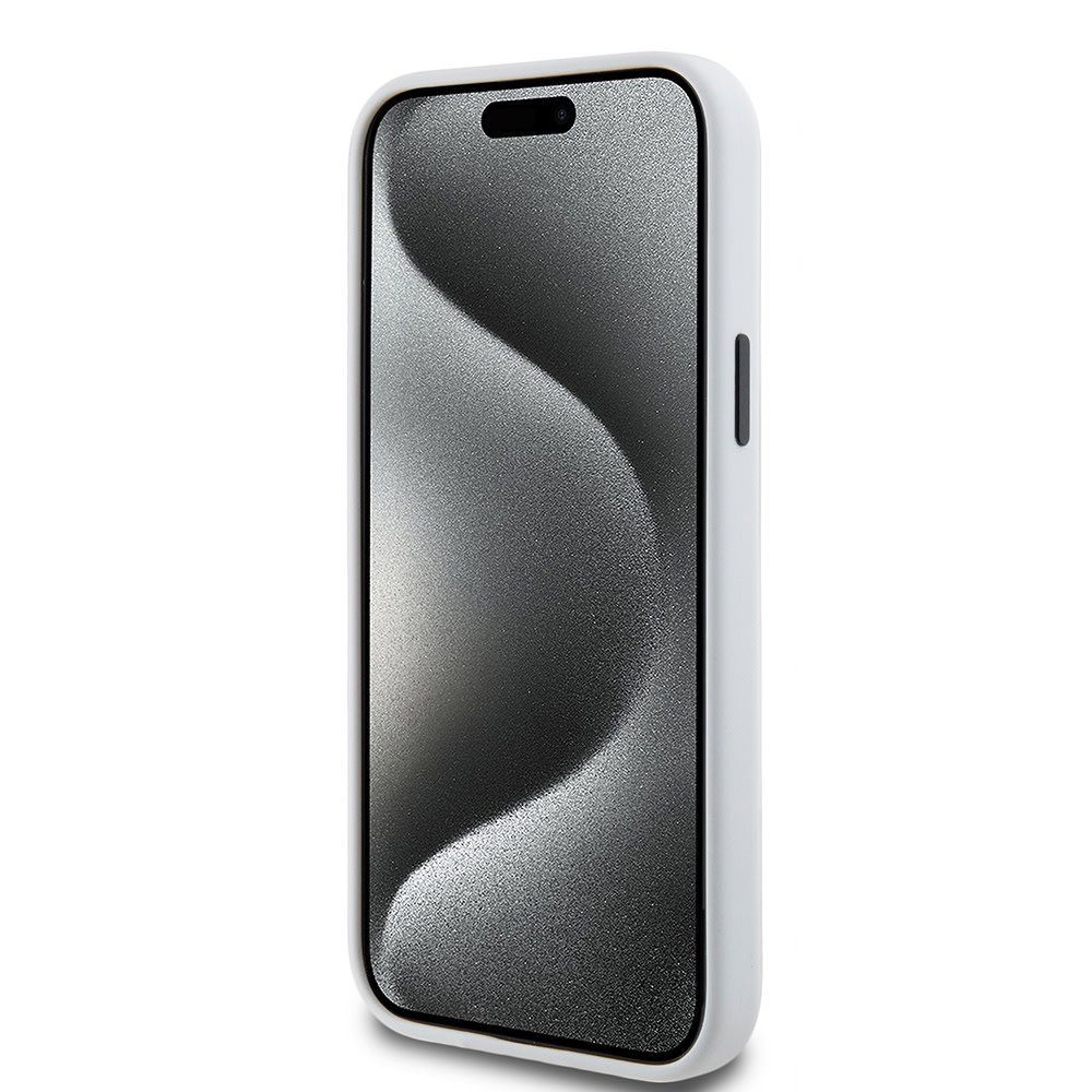 Karl Lagerfeld Karl Lagerfeld iPhone 15 Plus & 14 Plus Backcover hoesje SILICONE K&C - Wit, foto 5 van 6