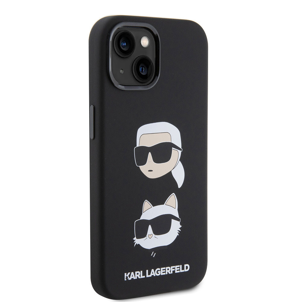 Karl Lagerfeld Karl Lagerfeld iPhone 15 Back-Cover hul - SILICONE KC - Schwarz Karl Lagerfeld Karl Lagerfeld iPhone 15 Back-Cover hul - SILICONE KC - Schwarz