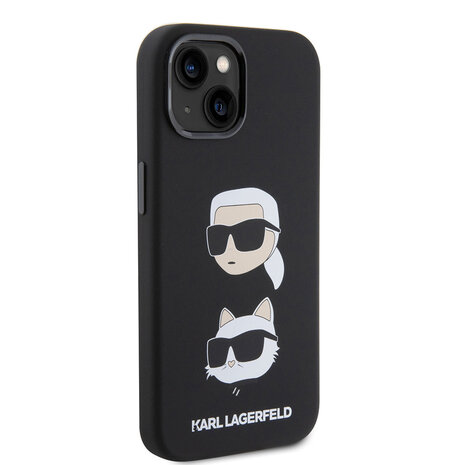 Karl Lagerfeld Karl Lagerfeld iPhone 15 Back-Cover hul - SILICONE KC - Schwarz Karl Lagerfeld Karl Lagerfeld iPhone 15 Back-Cover hul - SILICONE KC - Schwarz