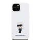 Karl Lagerfeld Karl Lagerfeld iPhone 15 Back-Cover hul - Ikonik metal pin - Weiß Karl Lagerfeld Karl Lagerfeld iPhone 15 Back-Cover hul - Ikonik metal pin - Weiß