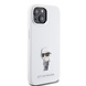 Karl Lagerfeld Karl Lagerfeld iPhone 15 Back-Cover hul - Ikonik metal pin - Weiß Karl Lagerfeld Karl Lagerfeld iPhone 15 Back-Cover hul - Ikonik metal pin - Weiß