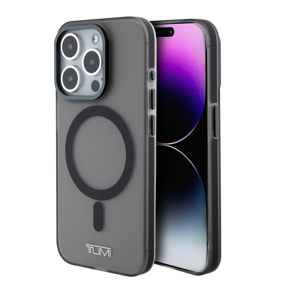 Tumi Tumi iPhone 15 Pro Backcover hoesje Frosted - Magsafe - Zwart