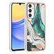UNIQ Accessory UNIQ Accessory Galaxy A15 5G Backcover hoesje Silicone - Marble Green UNIQ Accessory UNIQ Accessory Galaxy A15 5G Backcover hoesje Silicone - Marble Green