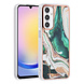 UNIQ Accessory UNIQ Accessory Galaxy A25 Backcover hoesje Silicone - Marble Green UNIQ Accessory UNIQ Accessory Galaxy A25 Backcover hoesje Silicone - Marble Green