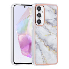 UNIQ Accessory Galaxy A35 Backcover hoesje Silicone - Marble White