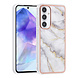 UNIQ Accessory UNIQ Accessory Galaxy A55 Backcover hoesje Silicone - Marble White UNIQ Accessory UNIQ Accessory Galaxy A55 Backcover hoesje Silicone - Marble White