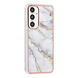 UNIQ Accessory UNIQ Accessory Galaxy A55 Backcover hoesje Silicone - Marble White UNIQ Accessory UNIQ Accessory Galaxy A55 Backcover hoesje Silicone - Marble White