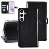 TUNIQ TUNIQ Galaxy A35 Book-Case hul - Kartenhalter für 3 Karten - Magnetverschluss - Hanger - Schwarz