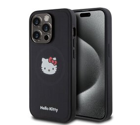 Hello Kitty Hello Kitty iPhone 15 Back cover case - Magsafe kitty head - Black Hello Kitty Hello Kitty iPhone 15 Back cover case - Magsafe kitty head - Black