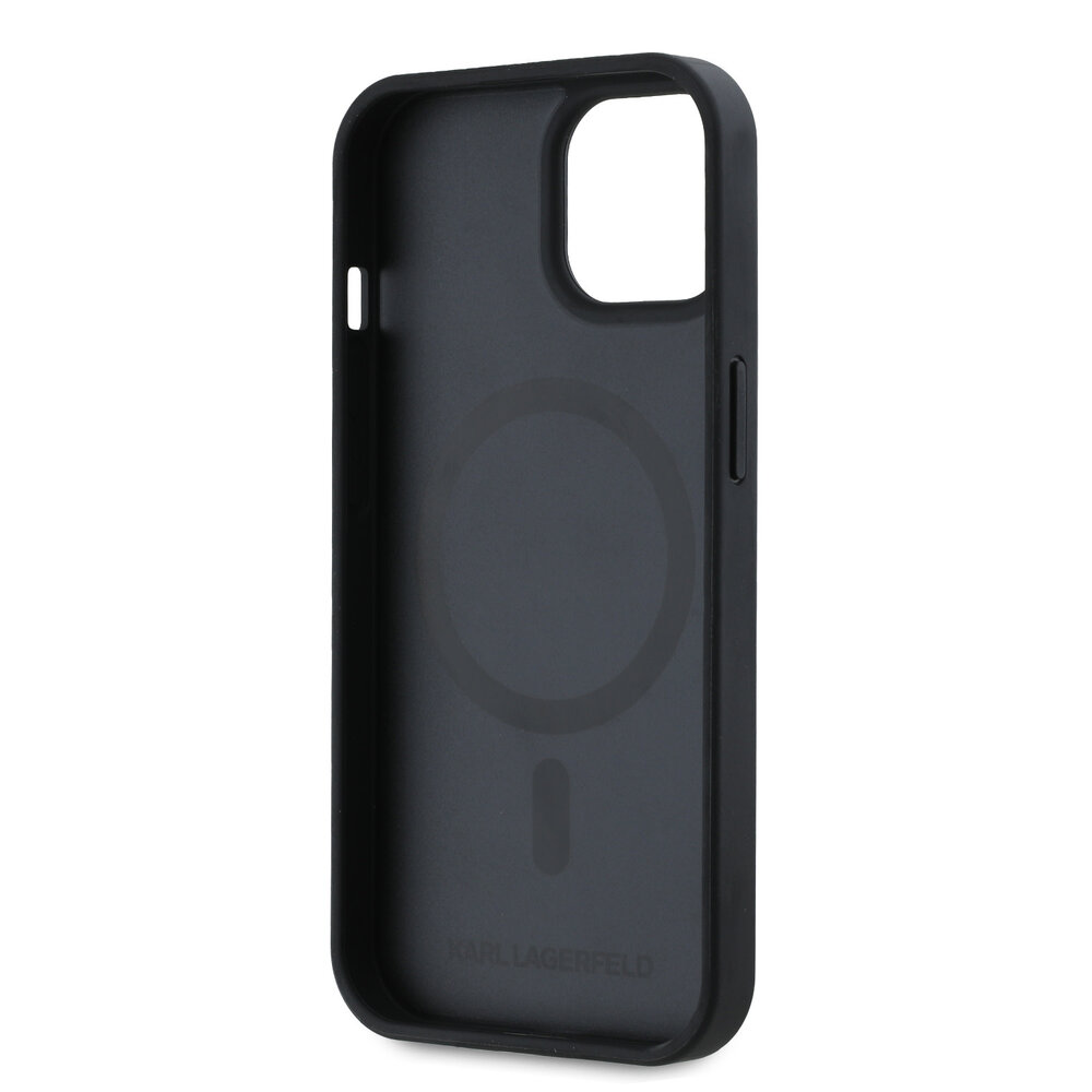 Karl Lagerfeld Karl Lagerfeld iPhone 15 Backcover hoesje Magsafe - Karl Heads - Zwart Karl Lagerfeld Karl Lagerfeld iPhone 15 Backcover hoesje Magsafe - Karl Heads - Zwart