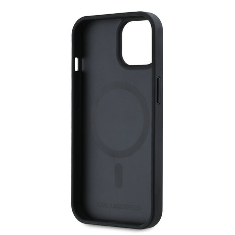Karl Lagerfeld Karl Lagerfeld iPhone 15 Back-Cover hul - Magsafe - Karl Heads - Schwarz Karl Lagerfeld Karl Lagerfeld iPhone 15 Back-Cover hul - Magsafe - Karl Heads - Schwarz