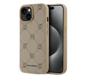 Karl Lagerfeld Karl Lagerfeld iPhone 15 Back cover coque Magsafe - Karl Heads - Beige Karl Lagerfeld Karl Lagerfeld iPhone 15 Back cover coque Magsafe - Karl Heads - Beige