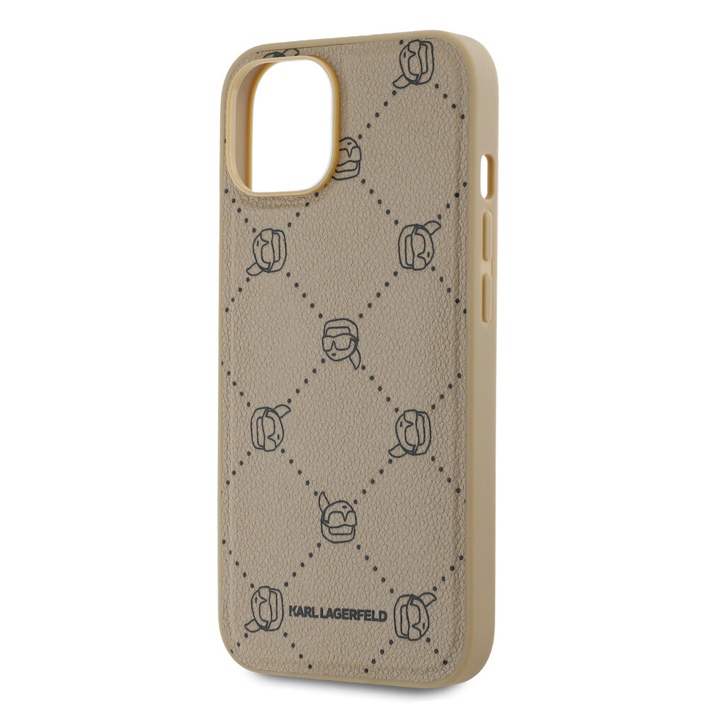 Karl Lagerfeld Karl Lagerfeld iPhone 14 & 13 Backcover hoesje Magsafe - Karl Heads - Beige Karl Lagerfeld Karl Lagerfeld iPhone 14 & 13 Backcover hoesje Magsafe - Karl Heads - Beige