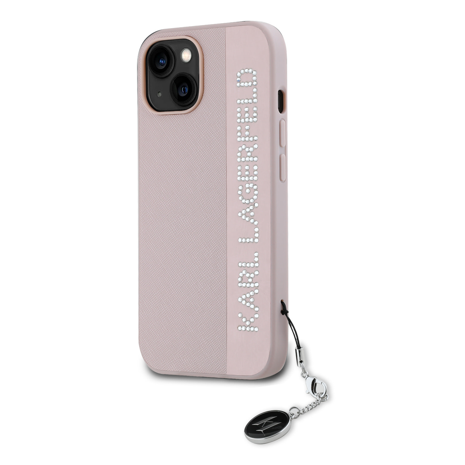 Karl Lagerfeld iPhone 15 Back-Cover hul - Saffiano rhinestones and 