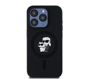 Karl Lagerfeld Karl Lagerfeld iPHone 14 Pro Back cover coque Magsafe - KC head Ring - Noir Karl Lagerfeld Karl Lagerfeld iPHone 14 Pro Back cover coque Magsafe - KC head Ring - Noir