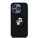 Karl Lagerfeld Karl Lagerfeld iPHone 14 Pro Back cover coque Magsafe - KC head Ring - Noir Karl Lagerfeld Karl Lagerfeld iPHone 14 Pro Back cover coque Magsafe - KC head Ring - Noir