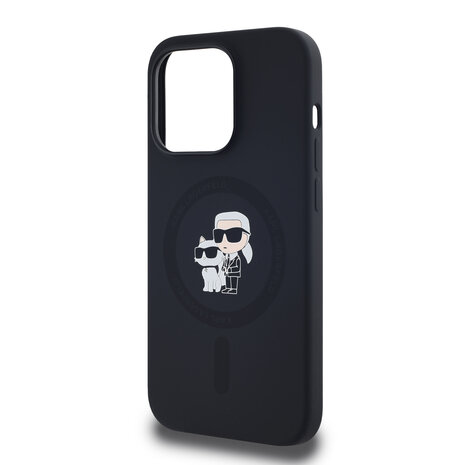 Karl Lagerfeld Karl Lagerfeld iPHone 14 Pro Back cover coque Magsafe - KC head Ring - Noir Karl Lagerfeld Karl Lagerfeld iPHone 14 Pro Back cover coque Magsafe - KC head Ring - Noir