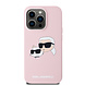 Karl Lagerfeld Karl Lagerfeld iPhone 14 Pro Back cover coque Magsafe - double heads print - Rose Karl Lagerfeld Karl Lagerfeld iPhone 14 Pro Back cover coque Magsafe - double heads print - Rose