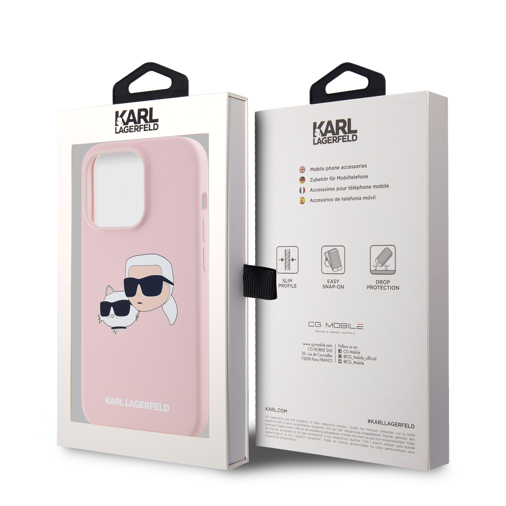 Karl Lagerfeld iPhone 14 & 13 Back-Cover hul - Magsafe - double 
