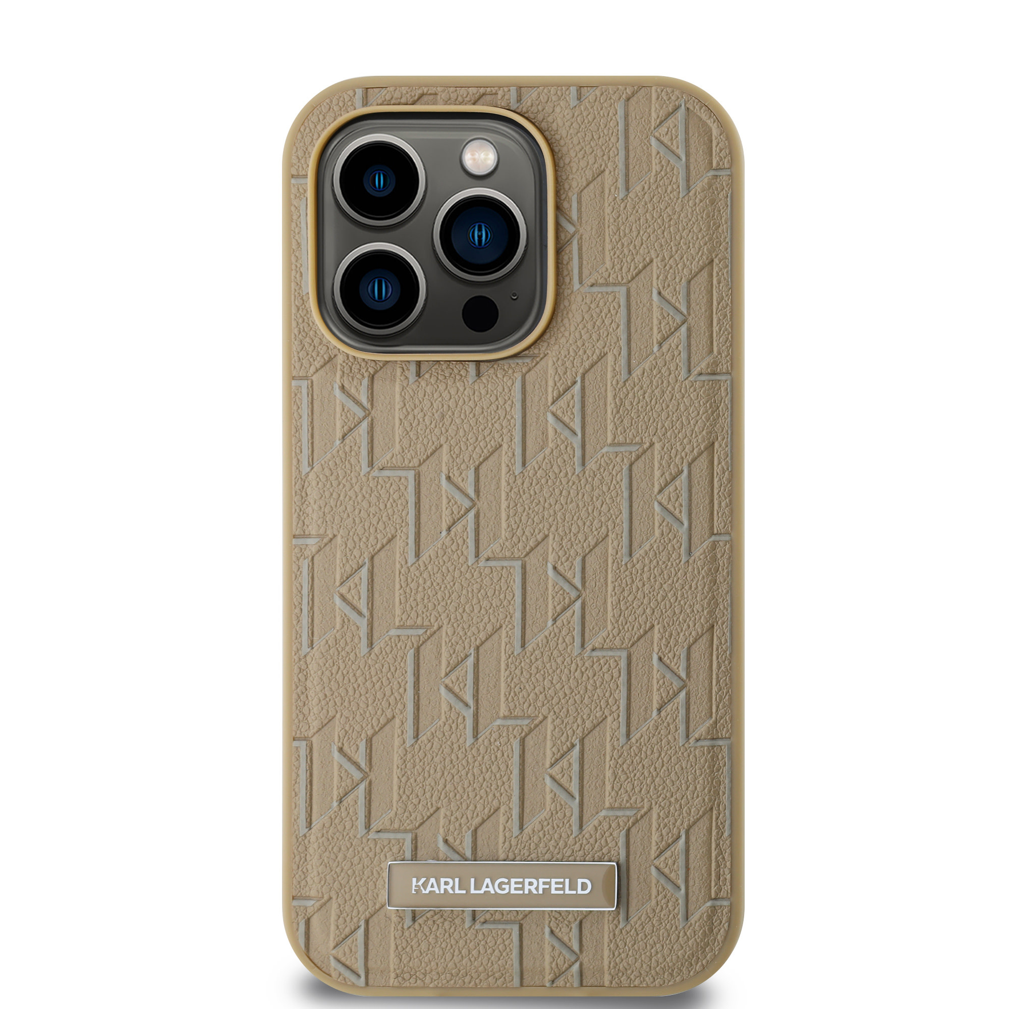 Karl Lagerfeld Karl Lagerfeld iPhone 14 Pro Max Backcover hoesje Magsafe - Hot stamps - Beige, foto 4 van 6
