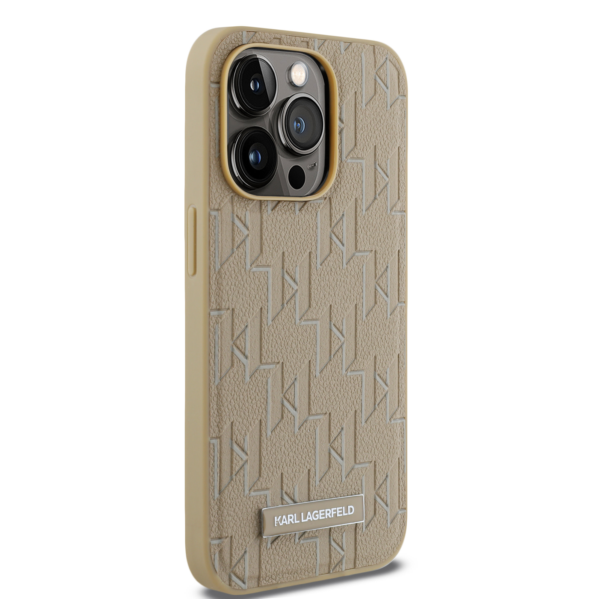 Karl Lagerfeld Karl Lagerfeld iPhone 14 Pro Max Backcover hoesje Magsafe - Hot stamps - Beige, foto 5 van 6