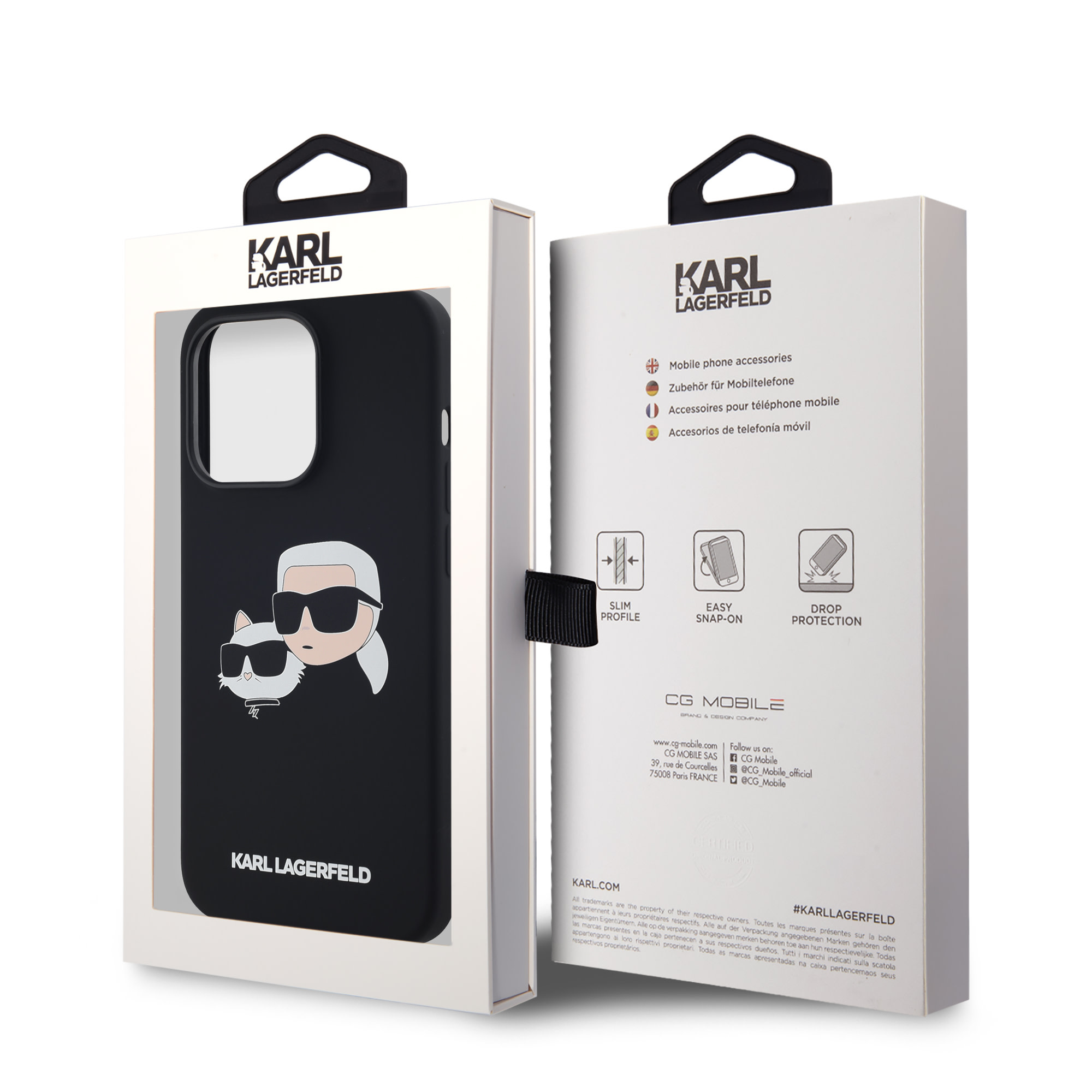 Karl Lagerfeld iPhone 14 Pro Max Back-Cover hul - Magsafe - double 