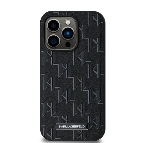Karl Lagerfeld Karl Lagerfeld iPhone 14 Pro Backcover hoesje Magsafe pu - hot stamp - Zwart Karl Lagerfeld Karl Lagerfeld iPhone 14 Pro Backcover hoesje Magsafe pu - hot stamp - Zwart