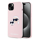 Karl Lagerfeld Karl Lagerfeld iPhone 14 & 13 Backcover hoesje Magsafe silicone double heads - Roze Karl Lagerfeld Karl Lagerfeld iPhone 14 & 13 Backcover hoesje Magsafe silicone double heads - Roze