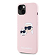 Karl Lagerfeld Karl Lagerfeld iPhone 14 & 13 Backcover hoesje Magsafe silicone double heads - Roze Karl Lagerfeld Karl Lagerfeld iPhone 14 & 13 Backcover hoesje Magsafe silicone double heads - Roze