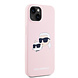 Karl Lagerfeld Karl Lagerfeld iPhone 14 & 13 Backcover hoesje Magsafe silicone double heads - Roze Karl Lagerfeld Karl Lagerfeld iPhone 14 & 13 Backcover hoesje Magsafe silicone double heads - Roze
