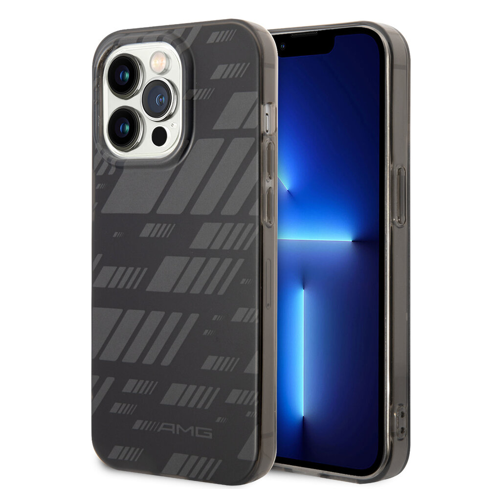AMG AMG iPhone 14 Pro Back cover case - Double Layer - Expressive Graphic Design - Black AMG AMG iPhone 14 Pro Back cover case - Double Layer - Expressive Graphic Design - Black