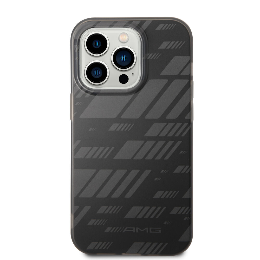 AMG AMG iPhone 14 Pro Back cover case - Double Layer - Expressive Graphic Design - Black AMG AMG iPhone 14 Pro Back cover case - Double Layer - Expressive Graphic Design - Black