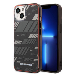 AMG iPhone 14 Plus & 15 Plus Backcover hoesje - Double Layer - Expressive Graphic Design - Zwart