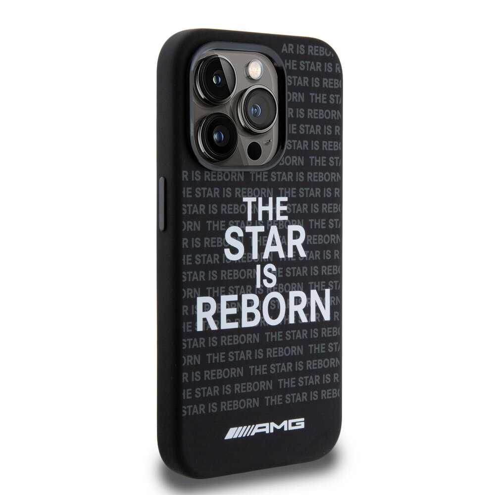 AMG AMG iPhone 15 Pro Back cover coque - The Star Is Reborn Logo - Noir AMG AMG iPhone 15 Pro Back cover coque - The Star Is Reborn Logo - Noir