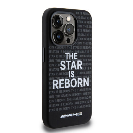 AMG AMG iPhone 15 Pro Back cover coque - The Star Is Reborn Logo - Noir AMG AMG iPhone 15 Pro Back cover coque - The Star Is Reborn Logo - Noir