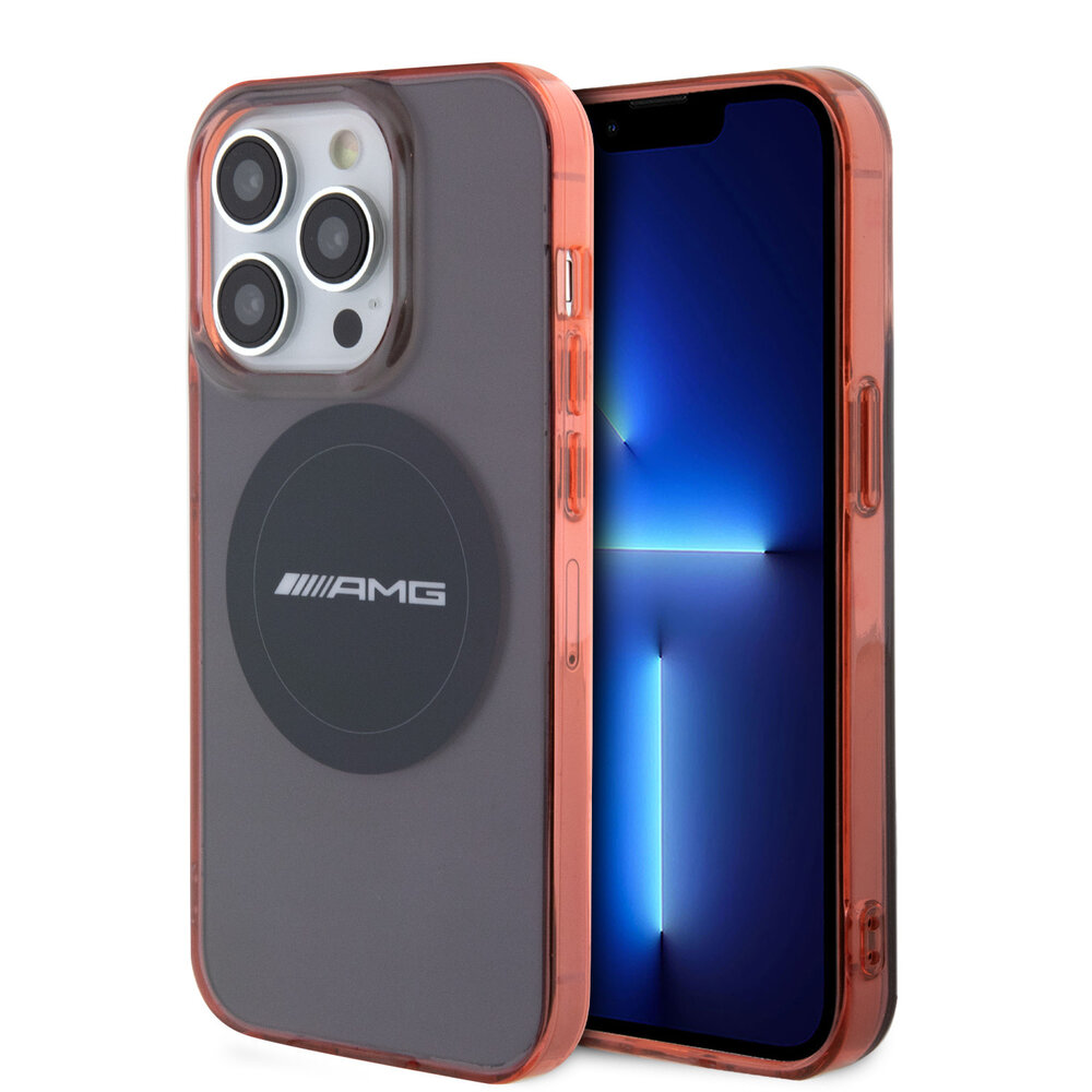 AMG AMG iPhone 15 Pro Back cover coque - Magsafe - Timeless Design - Noir AMG AMG iPhone 15 Pro Back cover coque - Magsafe - Timeless Design - Noir