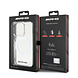 AMG AMG iPhone 15 Pro Backcover hoesje - Magsafe - Rombuses Pattern - Transparant AMG AMG iPhone 15 Pro Backcover hoesje - Magsafe - Rombuses Pattern - Transparant