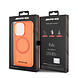 AMG AMG iPhone 15 Pro Back cover coque - Magsafe - Orange AMG AMG iPhone 15 Pro Back cover coque - Magsafe - Orange