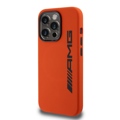 AMG AMG iPhone 15 Pro Back-Cover hul - Large Logo - Orange AMG AMG iPhone 15 Pro Back-Cover hul - Large Logo - Orange