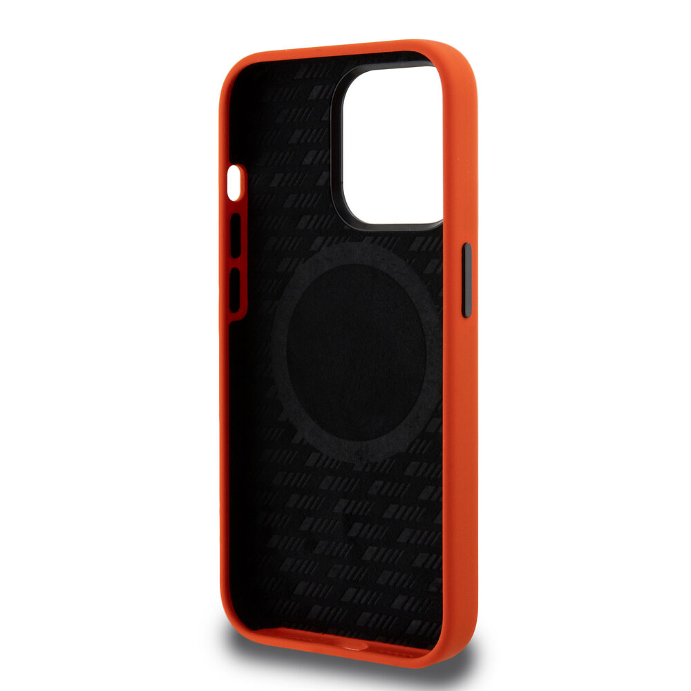 AMG AMG iPhone 15 Pro Backcover hoesje - Large Logo - Oranje AMG AMG iPhone 15 Pro Backcover hoesje - Large Logo - Oranje