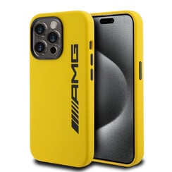AMG iPhone 15 Pro Back cover coque - Large Logo - Jaune
