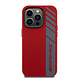 AMG AMG iPhone 15 Pro Backcover hoesje - Magsafe - Vertical Grey Logo - Rood AMG AMG iPhone 15 Pro Backcover hoesje - Magsafe - Vertical Grey Logo - Rood