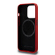 AMG AMG iPhone 15 Pro Backcover hoesje - Magsafe - Vertical Grey Logo - Rood AMG AMG iPhone 15 Pro Backcover hoesje - Magsafe - Vertical Grey Logo - Rood