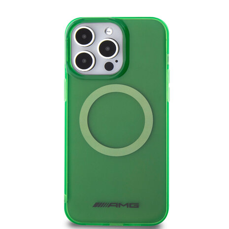 AMG AMG iPhone 15 Pro Max Back cover coque - Magsafe - Vert AMG AMG iPhone 15 Pro Max Back cover coque - Magsafe - Vert