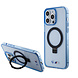 BMW BMW iPhone 15 Pro Max Back cover coque - Magsafe - IML Ring Stand - Bleu BMW BMW iPhone 15 Pro Max Back cover coque - Magsafe - IML Ring Stand - Bleu