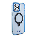 BMW BMW iPhone 15 Pro Max Backcover hoesje - Magsafe - IML Ring Stand - Blauw