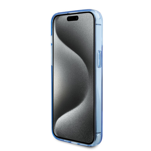 BMW BMW iPhone 15 Pro Max Back cover coque - Magsafe - IML Ring Stand - Bleu