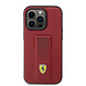 Ferrari Ferrari iPhone 15 Pro Back cover coque - Perforated Gripstand - Rouge Ferrari Ferrari iPhone 15 Pro Back cover coque - Perforated Gripstand - Rouge